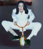 Michael Jackson on a Tricycle